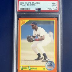 1990 Score Frank Thomas Rookie Baseball Card Graded PSA 9