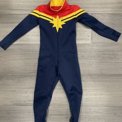 Marvel Universe Captain Marvel Halloween Costume bodysuit Toddler Girls 3T-4T