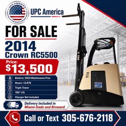 2014 RC5500 Crown Electric Forklift w/ 2023 Battery
