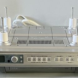 Sony ICF-CD553RM Under Cabinet CD Player Clock Radio w/ Mounting Hardware 