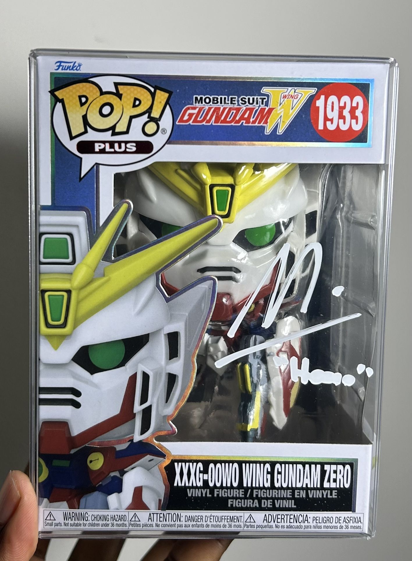 Funko Pop! PLUS Mobile Suit Gundam Zero #1933 Signed Mark Hildreth JSA