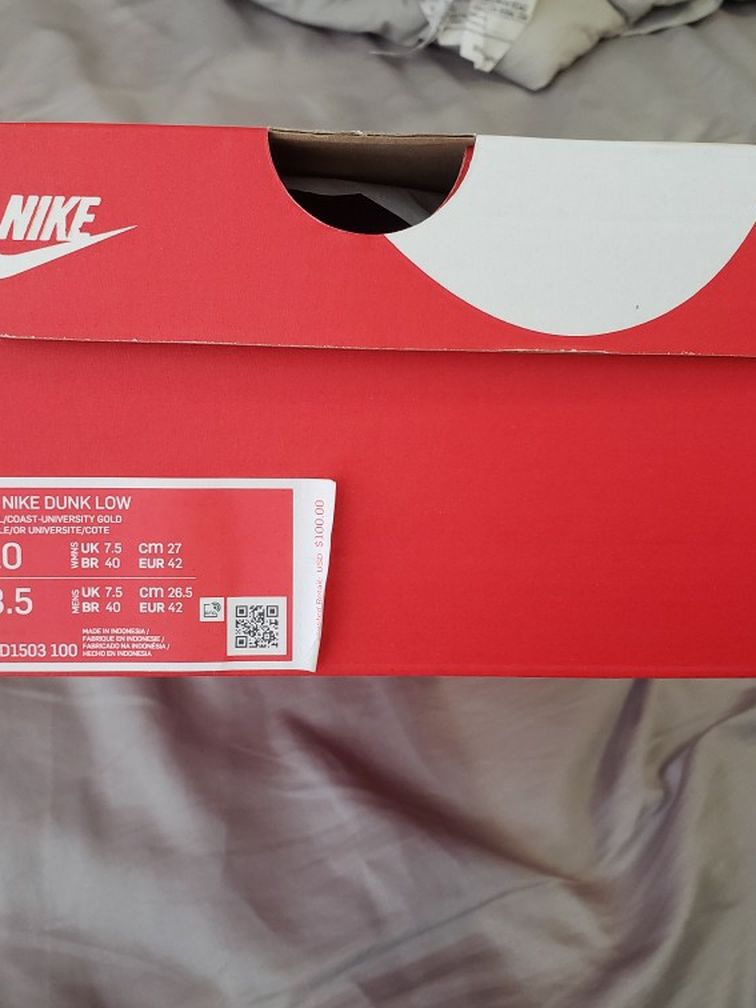 Nike Dunk Low Coast Size 10 In Women And 8.5 In Men They Are