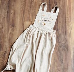 Custom embroidered apron👩🏻‍🍳
