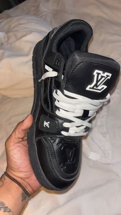 LV Trainer sneakers black and white