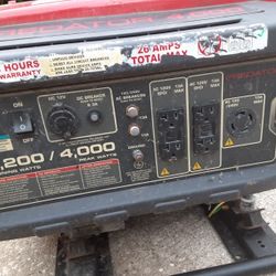 GENERATOR PREDATOR RUNNING WATTS 3200 WORK GOOD 