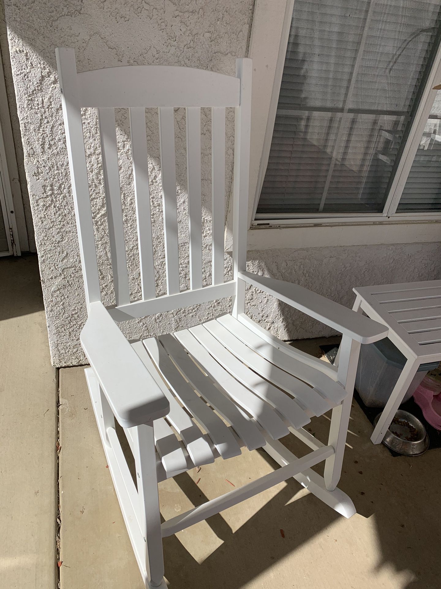 Two Rocking Chairs And Table