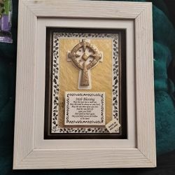 Celtic Wall Cross And Traditional Irish Blessing 💯Made In Ireland 