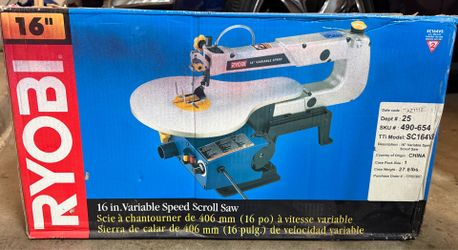 Ryobi 16” Variable Speed Scroll Saw