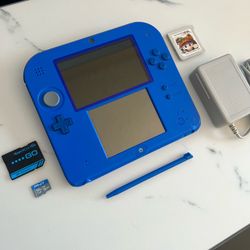 Nintendo 2DS Electric Blue 128Gb Bundle (M0d-d3d) $135