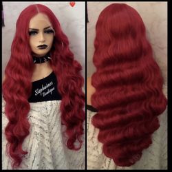 Human Hair Blended Lace Front Wig 