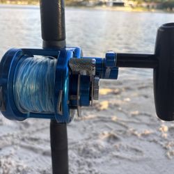 🐠 Preowned Avet Pro EX 4/0 Reel With Braid Line & OceanMaster 30-80Lb Rod 🔥 