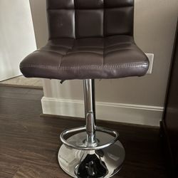 Leather Barstool 