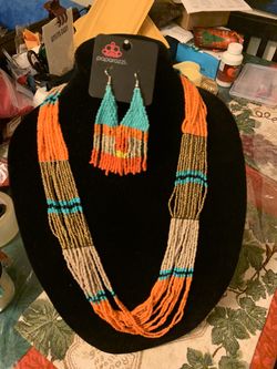 New jewelry set 2 pieces multicolor sea beads