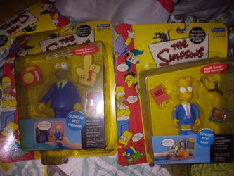 The Simpsons "World of Springfield" Sunday Best Bart & Sunday Best Homer