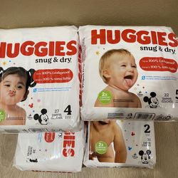 Huggies Diapers Size 1 2 3 4 5 6 7