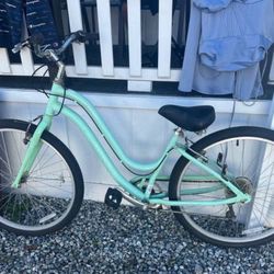 New Teal/blue Cruiser Bike 