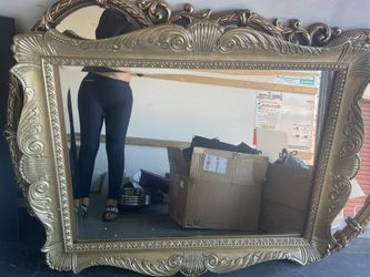 Huge Gold Mirror Ornate