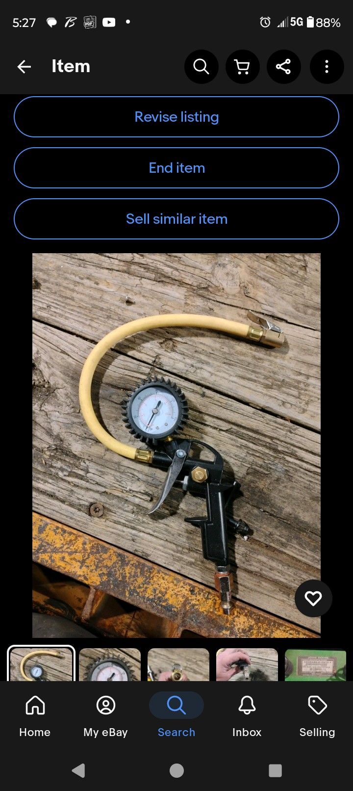 Psi Gauge And Tire Inflation Device In One