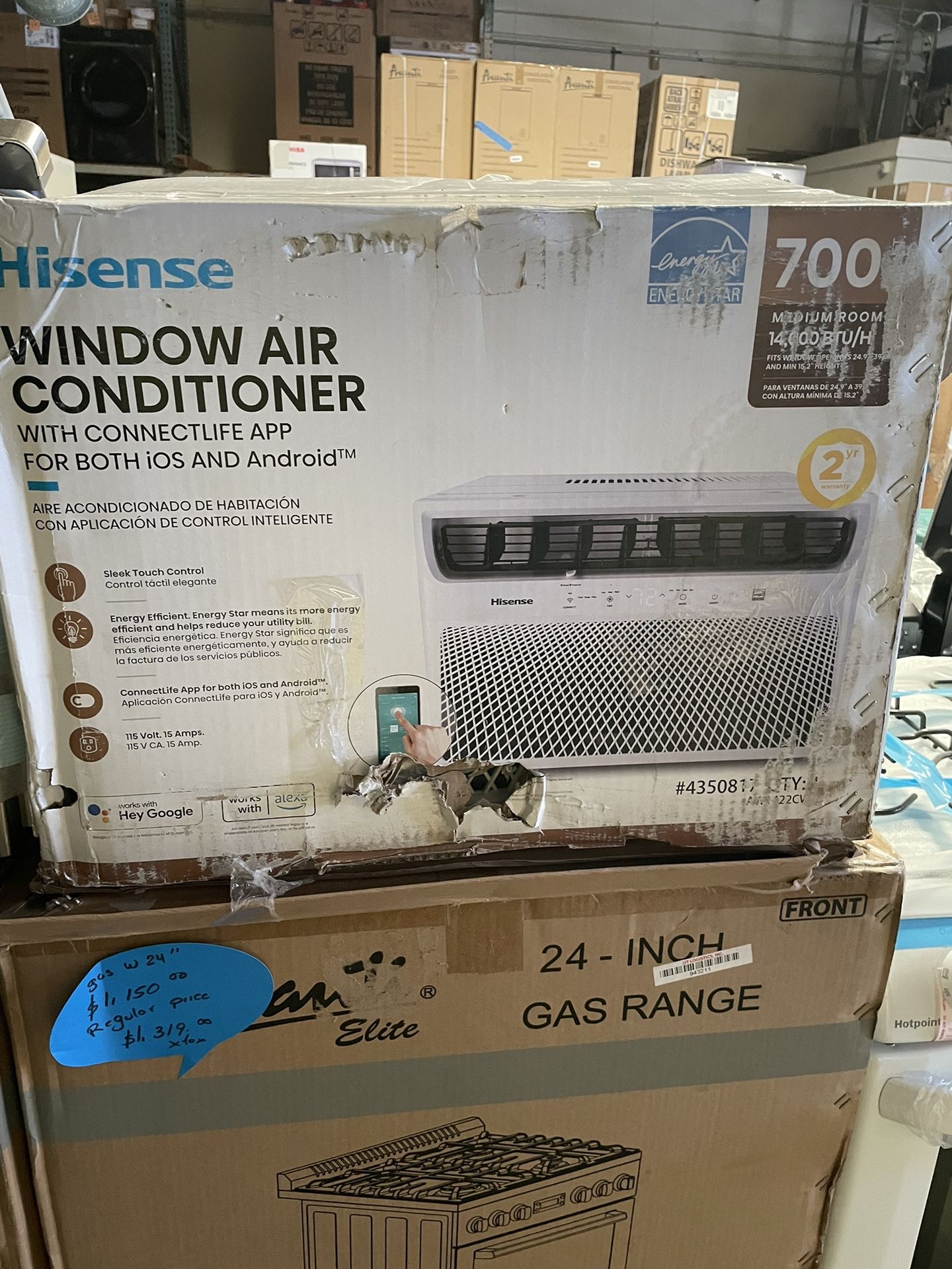 Box Air Conditioner Hisense 14,000 Btu Regular Power 
