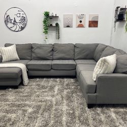 Gray Sectional Couch - Free Delivery 