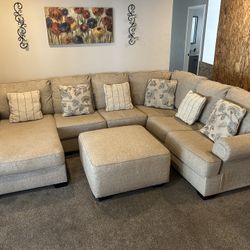 3-Piece Sectional With Ottoman 