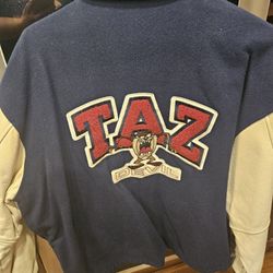 Vintage Warner Bros Taz Devil Men's XL Varsity Jacket 