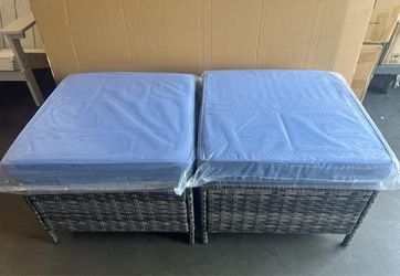 New in box Set of 2 outdoor patio Ottoman