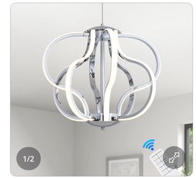 Modern Chrome LED Chandelier 