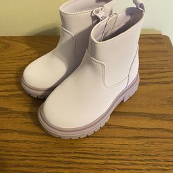 Brand New Cat &Jack Flora Lavender Little Girls Boots Size 7
