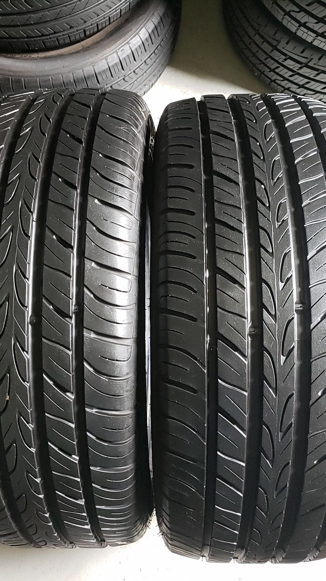 Prime wall in good condition 2 tires 235 50 18 90% tread