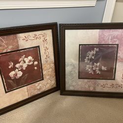 Floral Wall Paintings- Moving Sale, Cash Only, Pick Up 