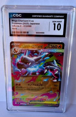 CGC 10 Gem Mint Mega Charizard X ex Japanese Holo