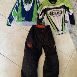 Kids racing motorcycle gear