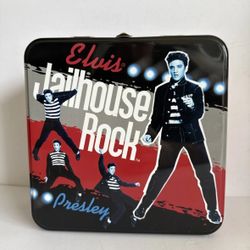 Elvis Presley Tin Metal Lunch Box Jail House Rock Rock N Roll RARE