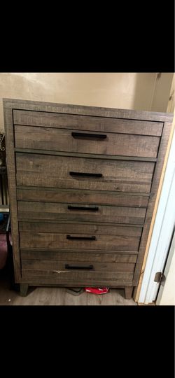 Wooden Dresser + night stand set