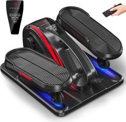 Under Desk Elliptical Machine, Electric Elliptical Leg Exerciser While Sitting for Seniors with Upgraded 15 Speeds & 12 Auto Mode, Forward & Reverse D