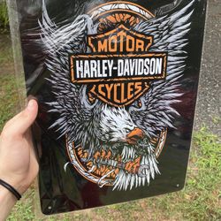 New Harley Davidson Metal Sign
