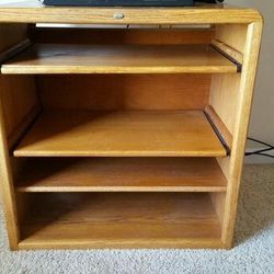 Solid oak entertainment tv stand