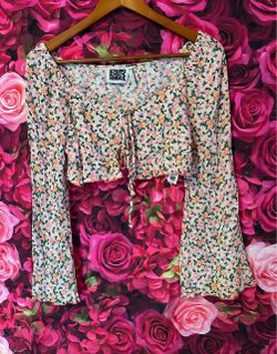 Vintage Floral Cropped Top