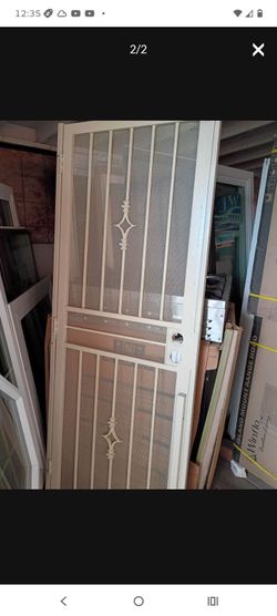 30x80 security door open box small hole top right side