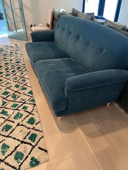 IKEA Essaboda Sofa in Tallmyra Blue-$400