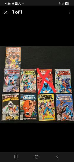 Marvel Captian America Comics Lot Of 8 #295 284 38 298 283 299 285 282