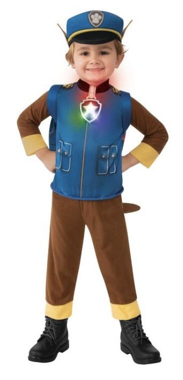 Toddler PAW Patrol Chase Halloween Costume Jumpsuit 3T-4T
