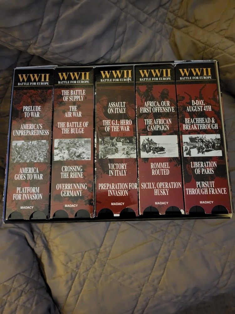 Vintage WWII Battle For Europe VHS Box Set