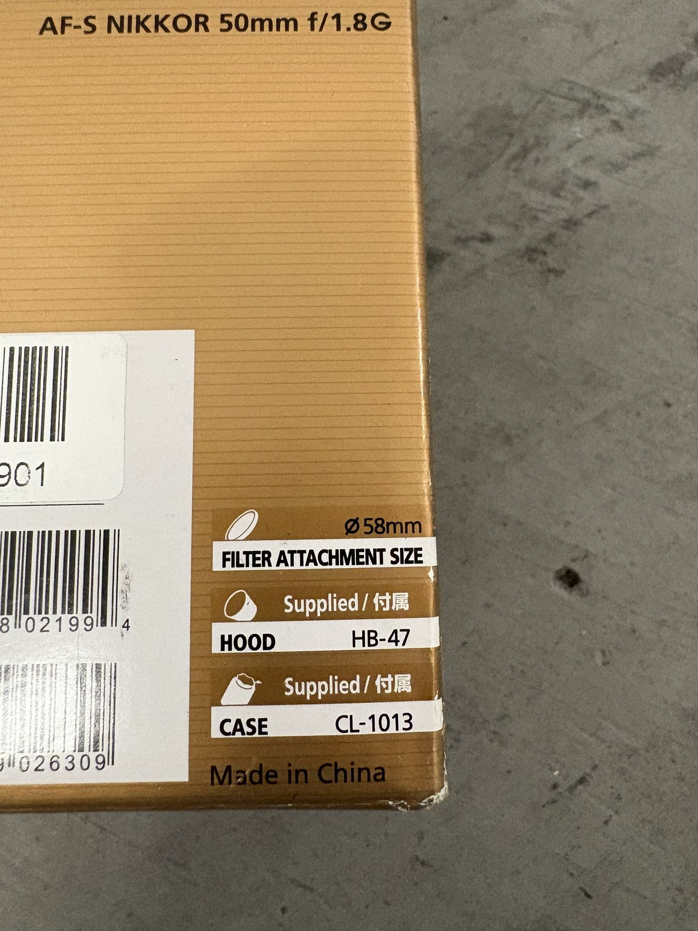 Nikon AF S NIKKOR 50mm f/1.8G Standard Lens