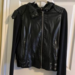 Black Rivet Leather Jacket 