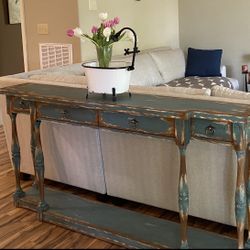 Solid Oak Accent Table
