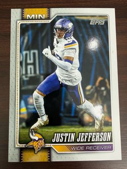 2026 TOPPS NFL Flagship Collection Justin Jefferson Big Card insert