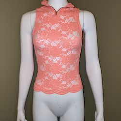 Charlotte Russe Sleeveless See Through Top