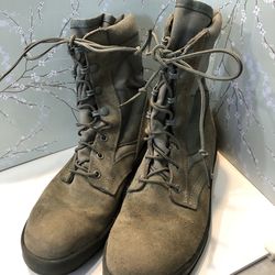 Belleville Military Vibram Combat Boots Green Steel Toe Sz 11